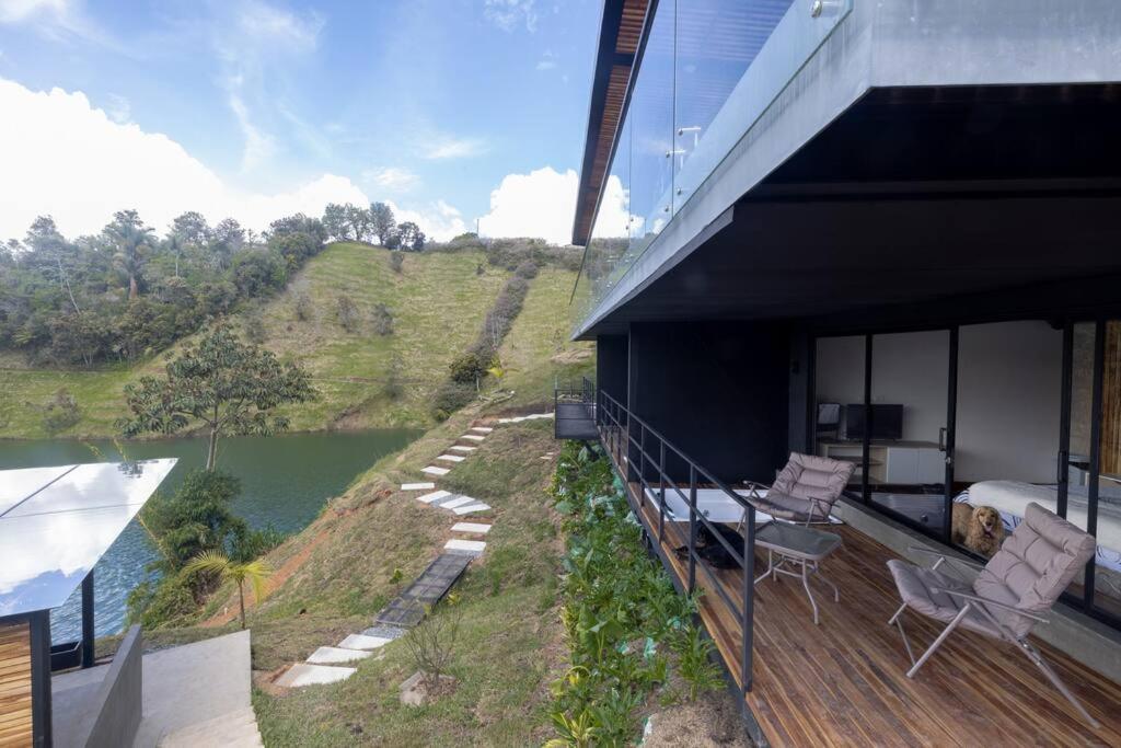 Sky House Cabana Guatape La Pradera  Bagian luar foto